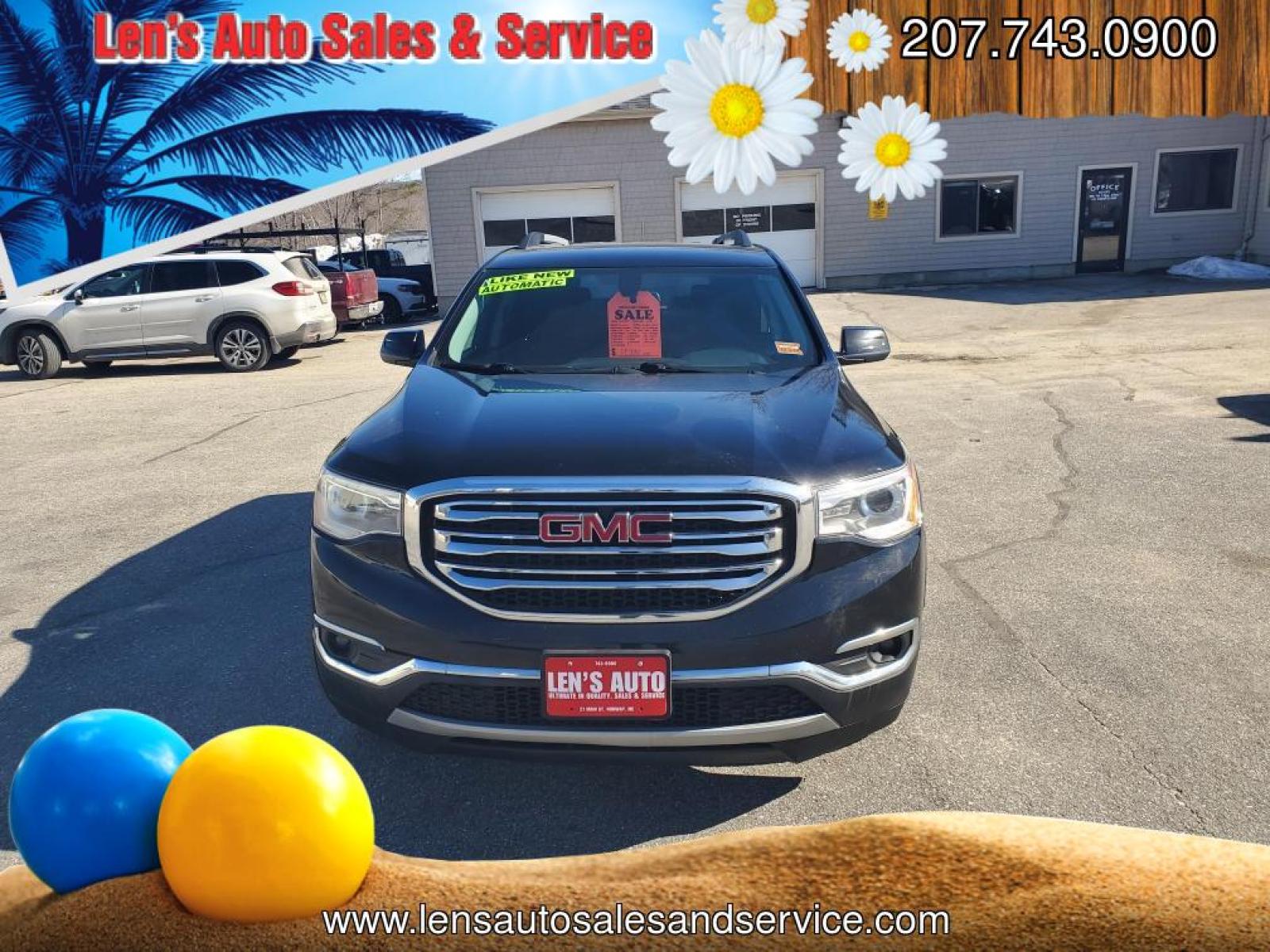 2018 Blue GMC Acadia with an 4 Cylinder engine, AUTOMATIC transmission, located at 27 Main St., Norway, MD, 04268, (207) 743-0900, 44.199795, -70.530807 - 2018 GMC Acadia SLE2 AWD4cyl, Pw, Pl, Ps, Heated Seats, A-C Cruise, 3rd Row Seat Clean-------$18,995.00 - Photo #0