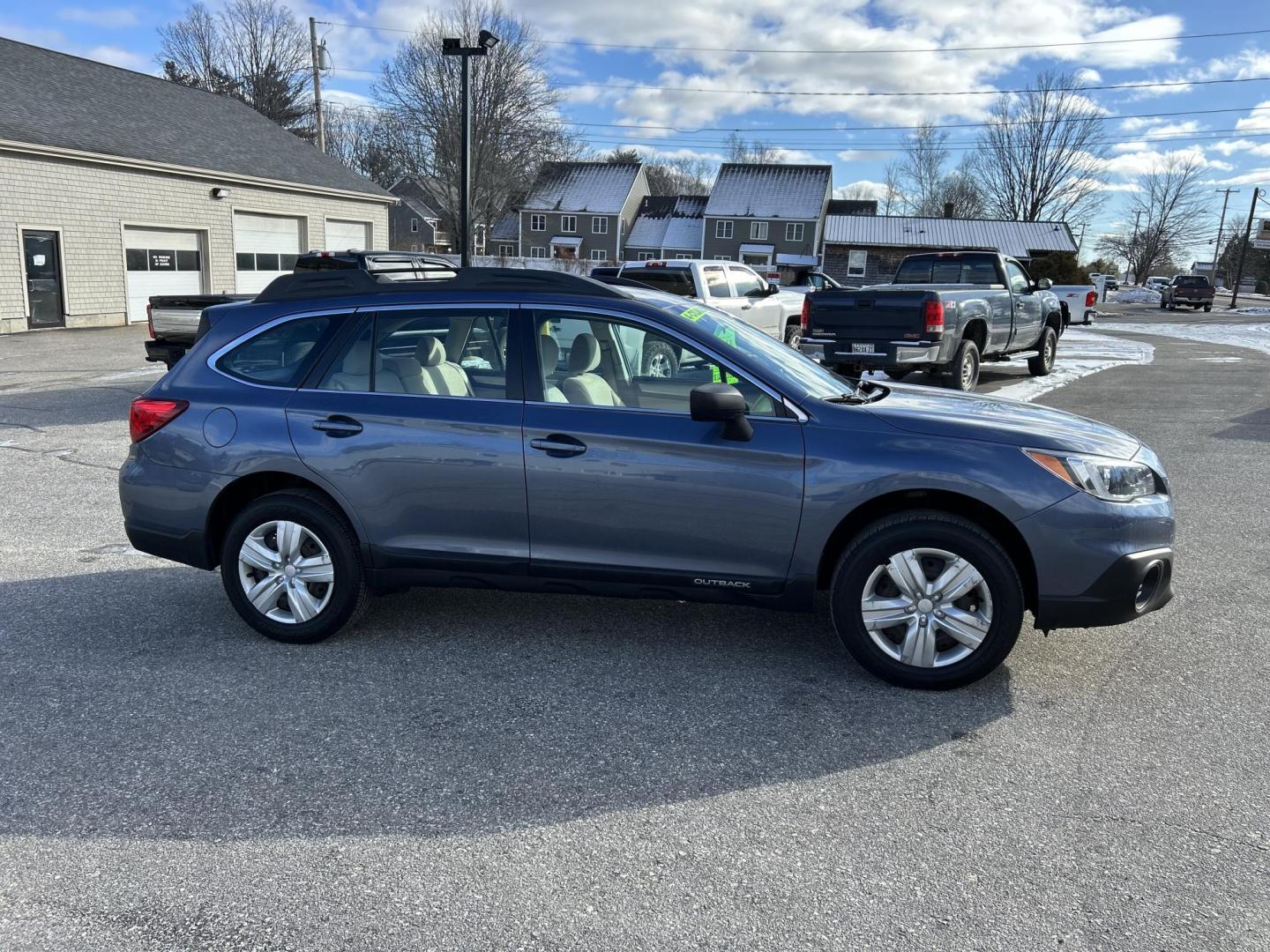 2015 BLUE /Tan Subaru Outback 2.5i (4S4BSAAC9F3) with an 2.5L H4 DOHC 16V engine, 6-Speed Automatic transmission, located at 27 Main St., Norway, MD, 04268, (207) 743-0900, 44.199795, -70.530807 - Photo#4