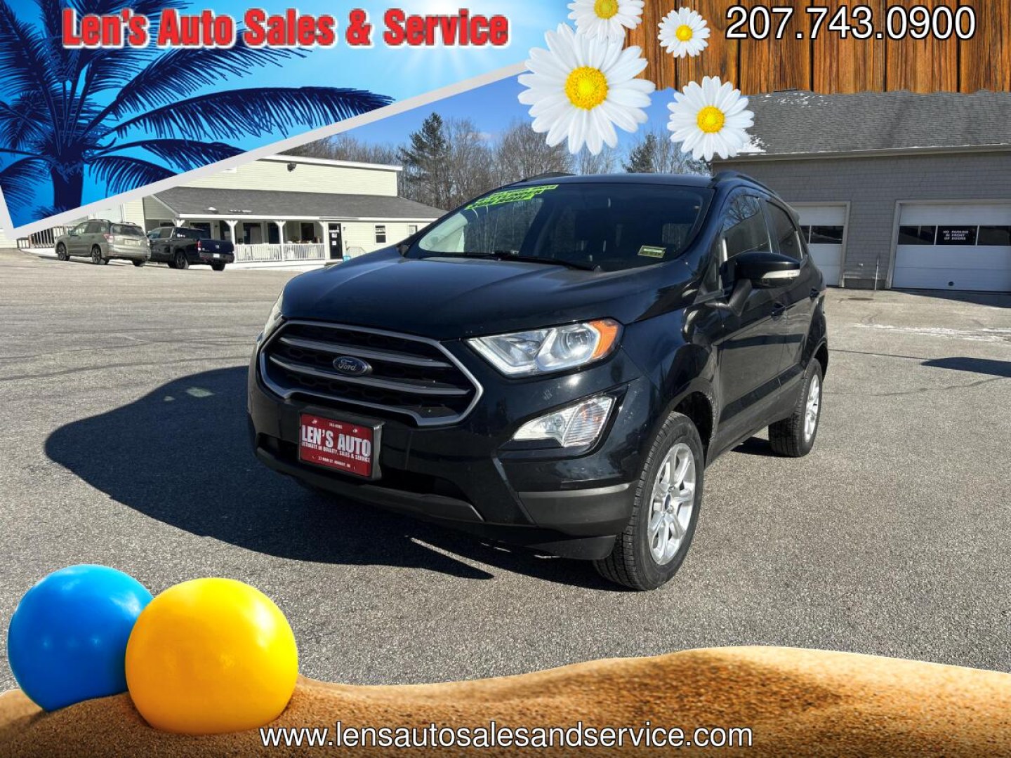 2019 Black /Black Ford EcoSport SE AWD (MAJ6S3GL3KC) with an 2.0L L4 DOHC 16V engine, 6A transmission, located at 27 Main St., Norway, MD, 04268, (207) 743-0900, 44.199795, -70.530807 - Photo#0