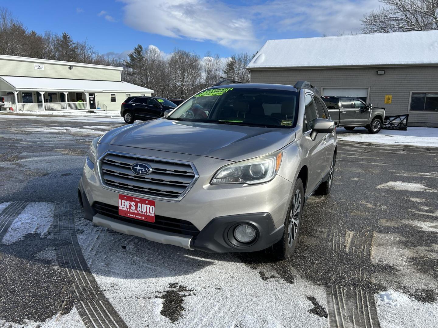 2015 Tungston /Tan Subaru Outback 2.5i Limited (4S4BSAJC2F3) with an 2.5L H4 DOHC 16V engine, 6-Speed Automatic transmission, located at 27 Main St., Norway, MD, 04268, (207) 743-0900, 44.199795, -70.530807 - Photo#0