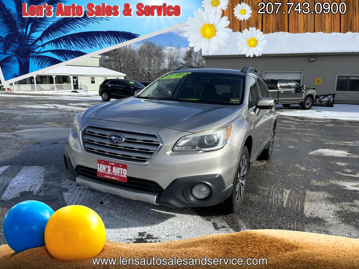 2015 Tungston /Tan Subaru Outback 2.5i Limited (4S4BSAJC2F3) with an 2.5L H4 DOHC 16V engine, 6-Speed Automatic transmission, located at 27 Main St., Norway, MD, 04268, (207) 743-0900, 44.199795, -70.530807- Photo#0