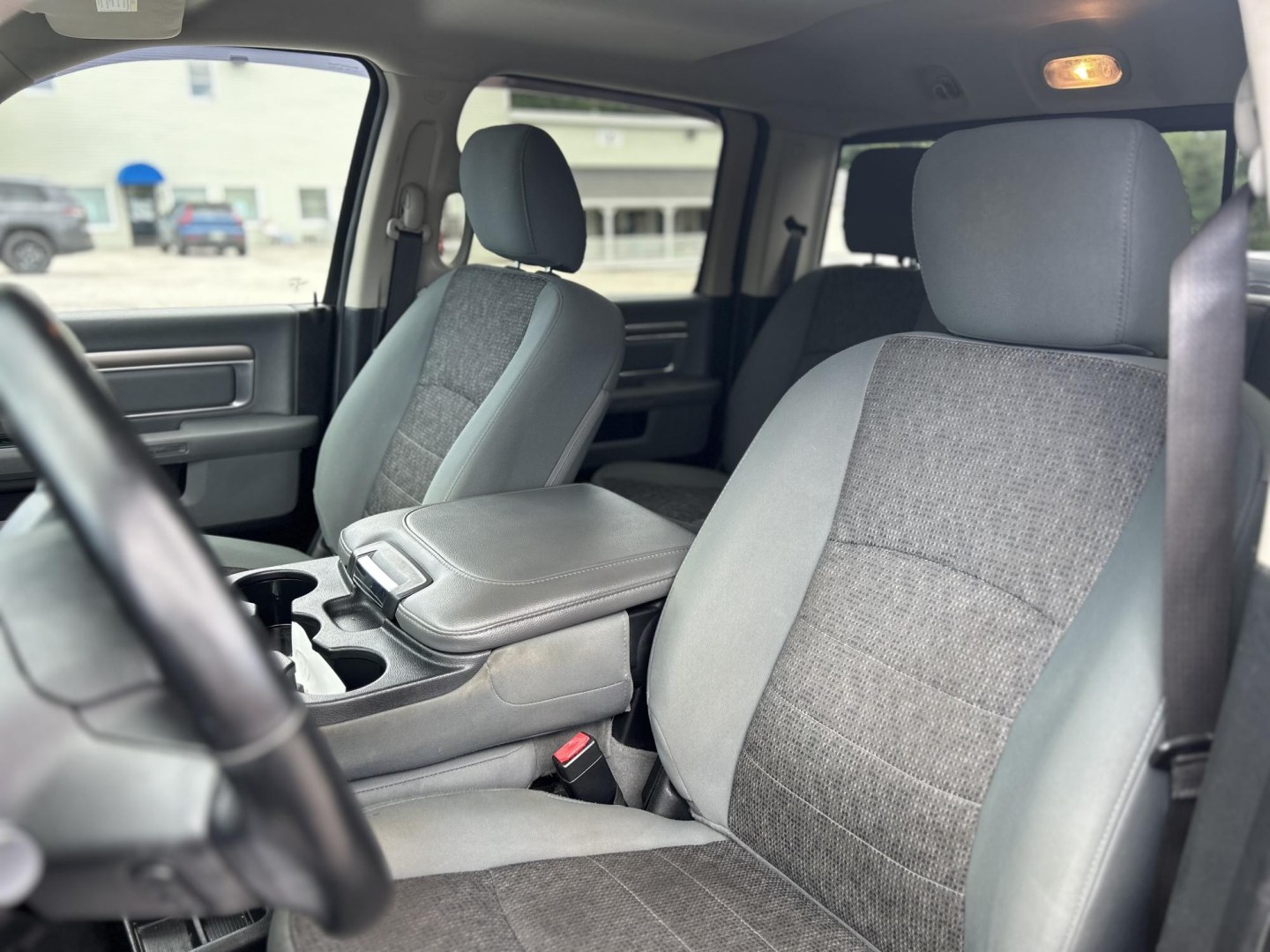 2017 Black /Gray RAM 1500 SLT Crew Cab SWB 4WD (3C6RR7LT1HG) with an 5.7L V8 OHV 16V engine, 8A transmission, located at 27 Main St., Norway, MD, 04268, (207) 743-0900, 44.199795, -70.530807- Photo#6