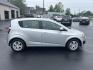 2012 Silver /Gray Chevrolet Sonic 1LS 5-Door (1G1JB6SH4C4) with an 1.8L L4 DOHC 24V FFV engine, 5-Speed Manual transmission, located at 27 Main St., Norway, MD, 04268, (207) 743-0900, 44.199795, -70.530807 - Photo#2