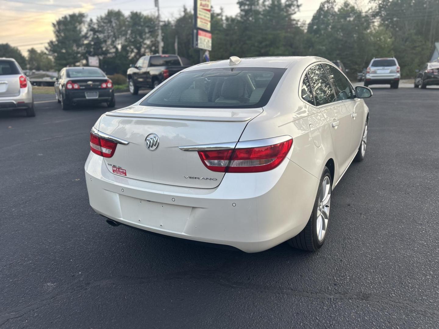 2015 white /Tan Buick Verano Convenience (1G4PR5SK2F4) with an 2.4L L4 DOHC 16V FFV engine, 6-Speed Automatic transmission, located at 27 Main St., Norway, MD, 04268, (207) 743-0900, 44.199795, -70.530807 - Photo#3