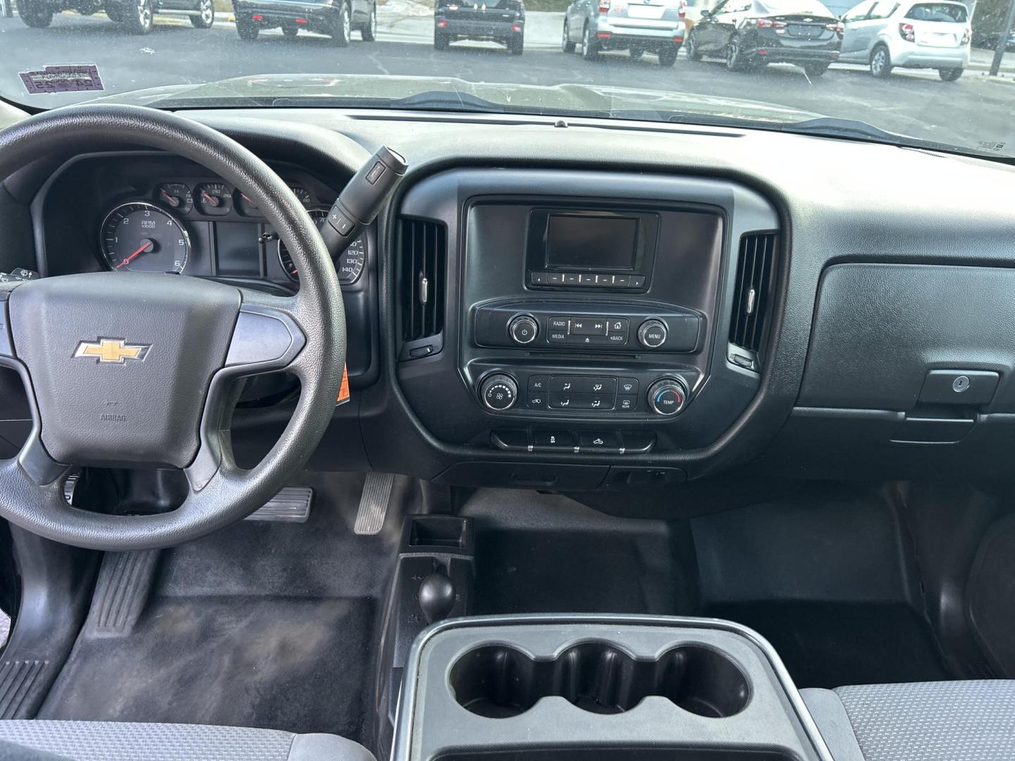 2015 Black /Gray Chevrolet Silverado 1500 Work Truck Double Cab 4WD (1GCVKPEC9FZ) with an 5.3L V8 OHV 16V engine, 6-Speed Automatic transmission, located at 27 Main St., Norway, MD, 04268, (207) 743-0900, 44.199795, -70.530807 - Photo#4