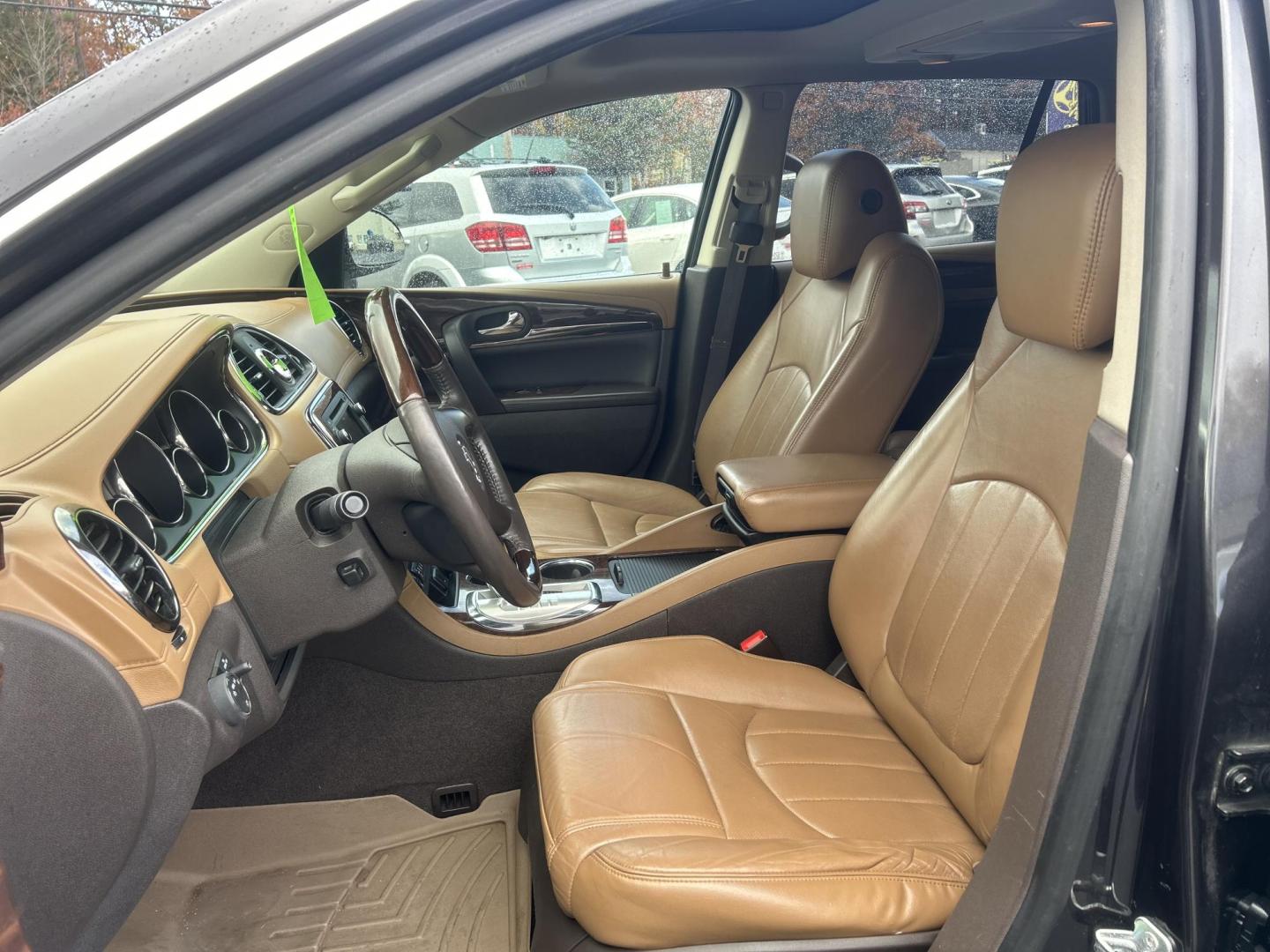 2015 Black /Brown Buick Enclave Premium AWD (5GAKVCKDXFJ) with an 3.6L V6 DOHC 24V engine, 6-Speed Automatic Overdrive transmission, located at 27 Main St., Norway, MD, 04268, (207) 743-0900, 44.199795, -70.530807 - Photo#6