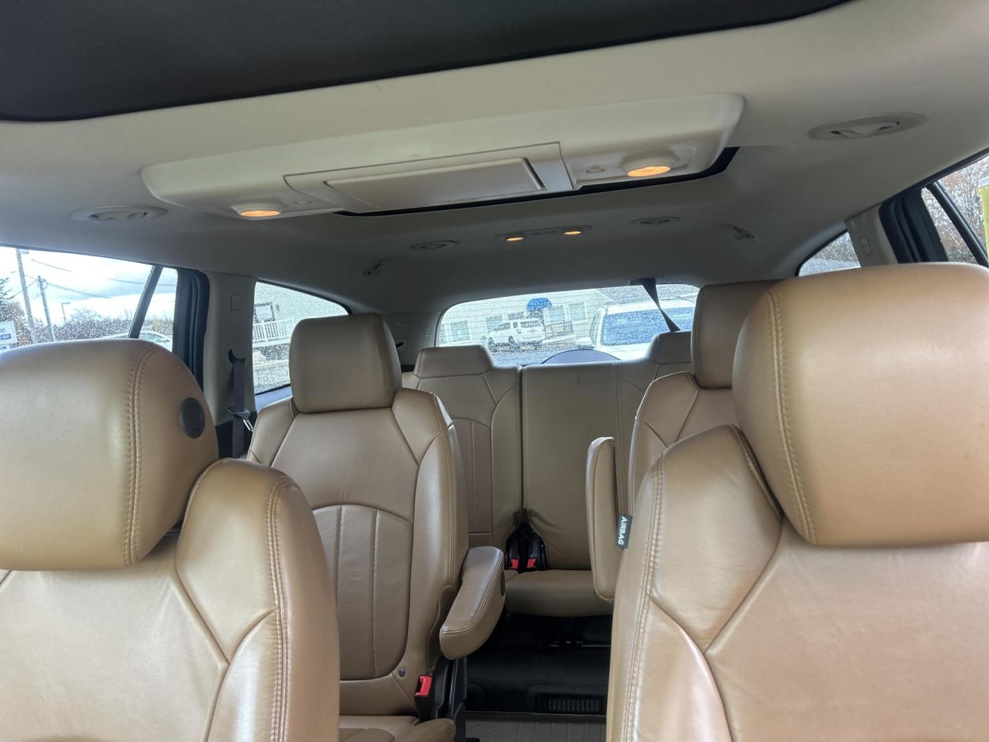 2015 Black /Brown Buick Enclave Premium AWD (5GAKVCKDXFJ) with an 3.6L V6 DOHC 24V engine, 6-Speed Automatic Overdrive transmission, located at 27 Main St., Norway, MD, 04268, (207) 743-0900, 44.199795, -70.530807 - Photo#8