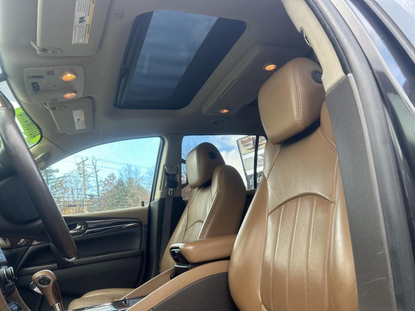 2015 Black /Brown Buick Enclave Premium AWD (5GAKVCKDXFJ) with an 3.6L V6 DOHC 24V engine, 6-Speed Automatic Overdrive transmission, located at 27 Main St., Norway, MD, 04268, (207) 743-0900, 44.199795, -70.530807 - Photo#7