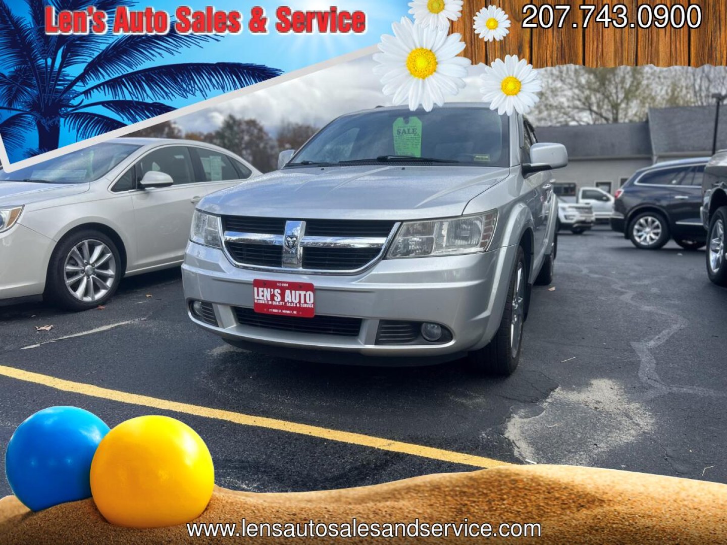2009 Silver /Black Dodge Journey SXT AWD (3D4GH57V79T) with an 3.5L V6 SOHC 24V engine, 6-Speed Automatic transmission, located at 27 Main St., Norway, MD, 04268, (207) 743-0900, 44.199795, -70.530807 - Photo#0