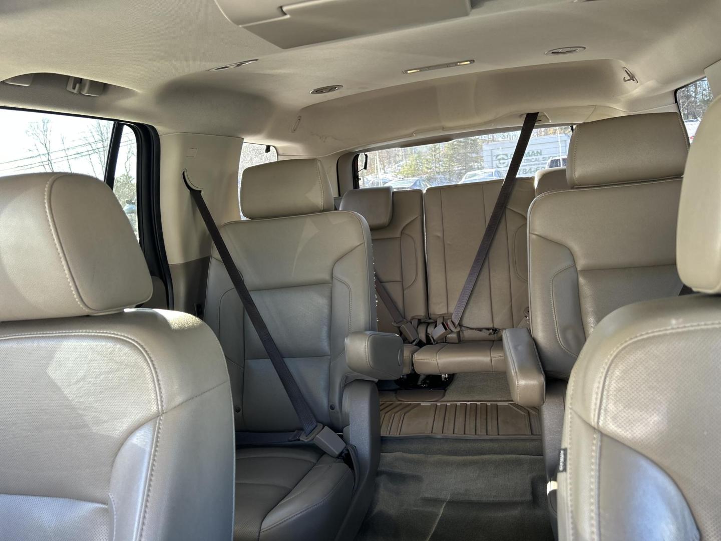 2018 Black /Tan Chevrolet Tahoe Premier 4WD (1GNSKCKCXJR) with an 5.3L V8 OHV 16V engine, 6A transmission, located at 27 Main St., Norway, MD, 04268, (207) 743-0900, 44.199795, -70.530807 - Photo#9