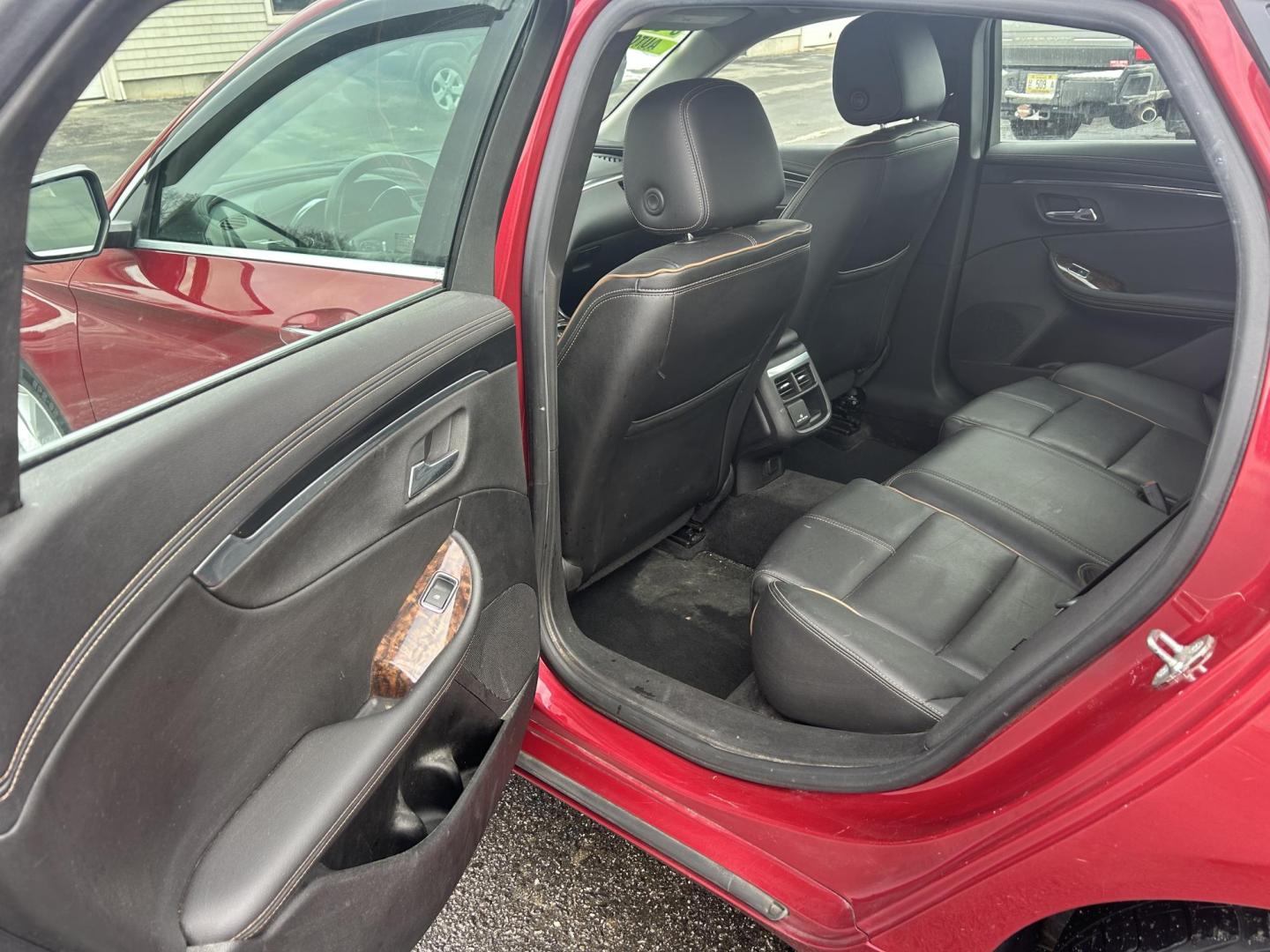 2015 Red /Black Chevrolet Impala 2LZ (2G1165S32F9) with an 3.6L V6 DOHC 24VV FFV engine, 6-Speed Automatic transmission, located at 27 Main St., Norway, MD, 04268, (207) 743-0900, 44.199795, -70.530807 - Photo#6