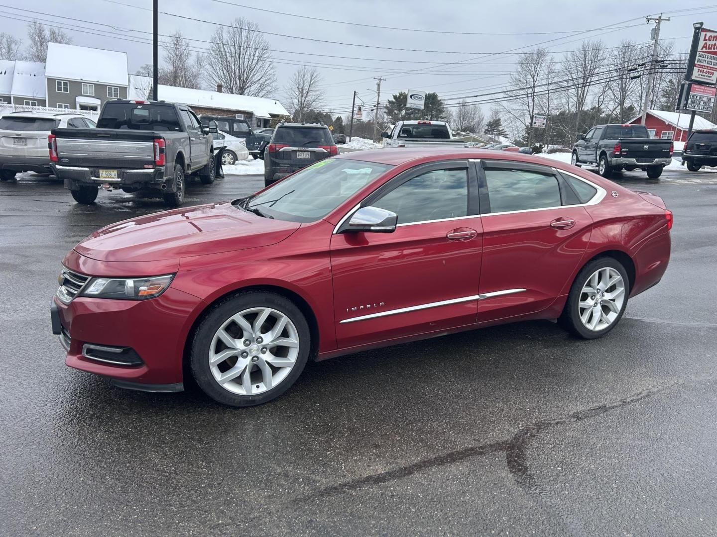 2015 Red /Black Chevrolet Impala 2LZ (2G1165S32F9) with an 3.6L V6 DOHC 24VV FFV engine, 6-Speed Automatic transmission, located at 27 Main St., Norway, MD, 04268, (207) 743-0900, 44.199795, -70.530807 - Photo#1