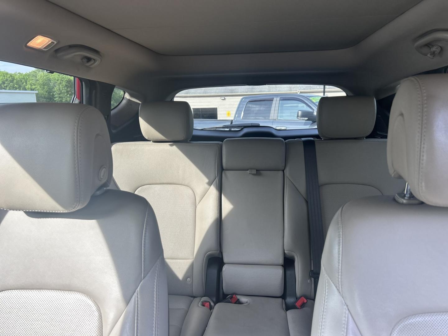 2017 Red /Tan Hyundai Santa Fe Sport 2.0T AWD (5XYZWDLA5HG) with an 2.0L L4 DOHC 16V TURBO engine, 6A transmission, located at 27 Main St., Norway, MD, 04268, (207) 743-0900, 44.199795, -70.530807 - Photo#8
