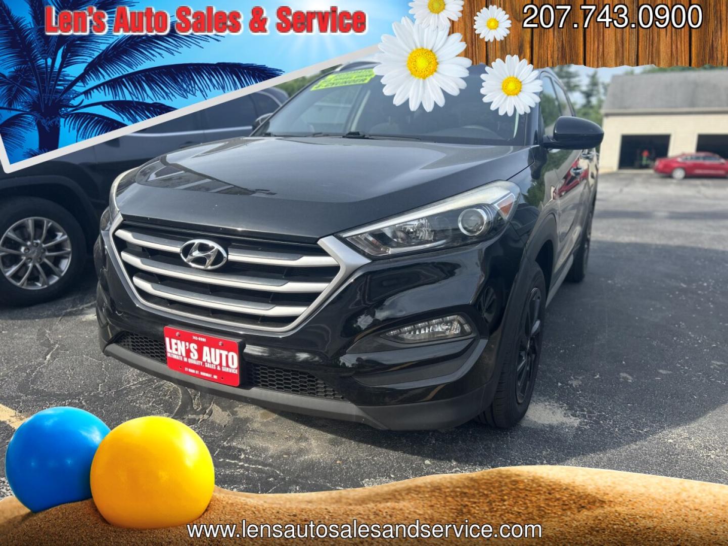 2017 Black /Black Hyundai Tucson SE w/Preferred Package AWD (KM8J3CA40HU) with an 2.0L L4 DOHC 16V engine, 6A transmission, located at 27 Main St., Norway, MD, 04268, (207) 743-0900, 44.199795, -70.530807 - Photo#0