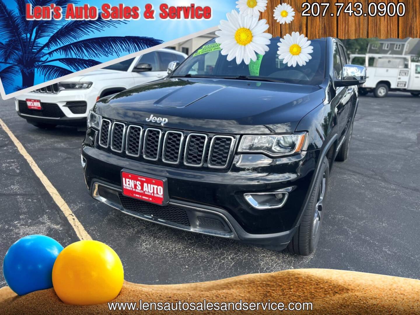 2019 Black /Black Jeep Grand Cherokee Limited 4WD (1C4RJFBG8KC) with an 3.6L V6 DOHC 24V engine, 8A transmission, located at 27 Main St., Norway, MD, 04268, (207) 743-0900, 44.199795, -70.530807- Photo#0