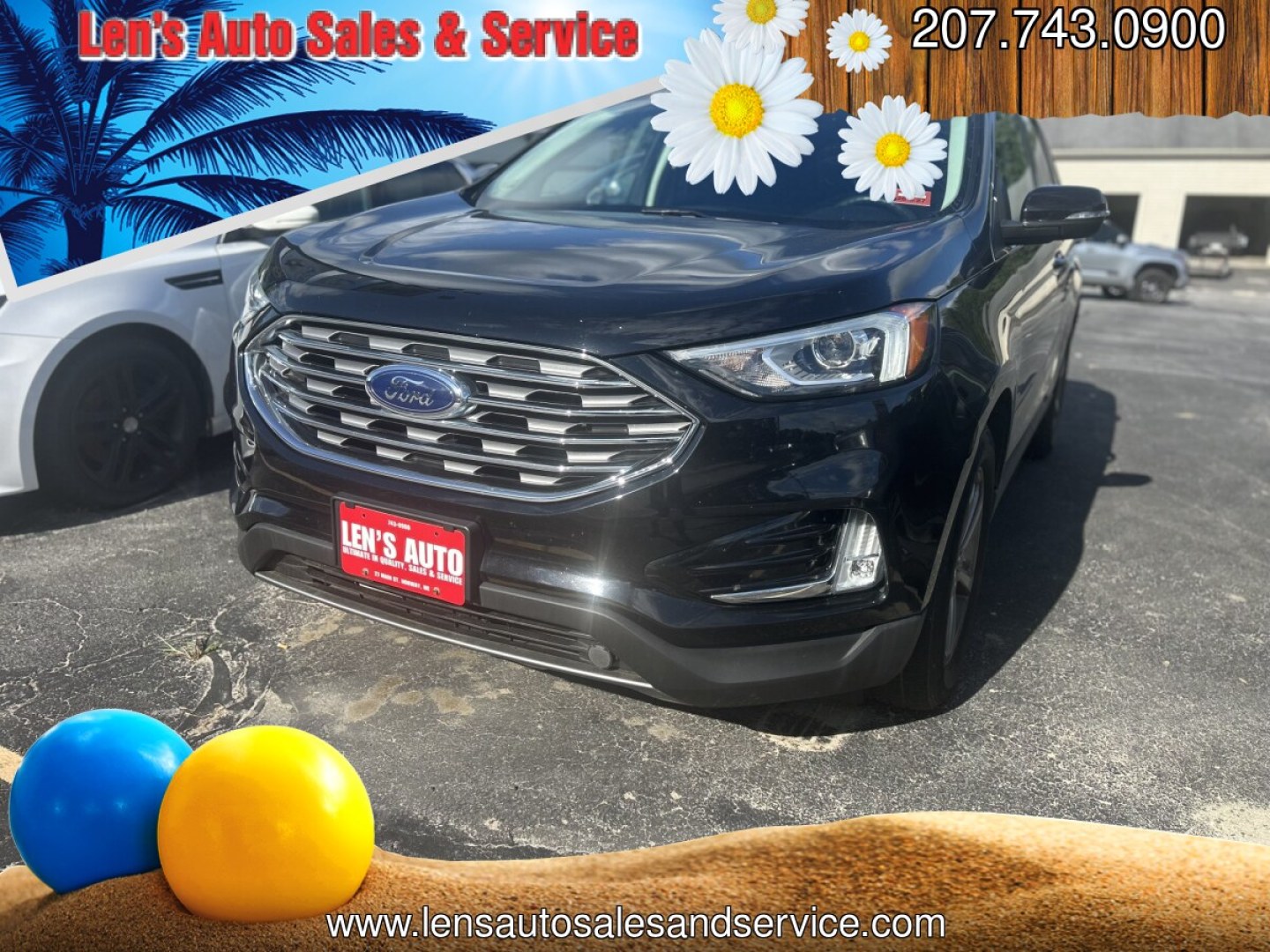 2019 Black /Black Ford Edge SEL AWD (2FMPK4J99KB) with an 2.0L L4 DOHC 16V engine, 6A transmission, located at 27 Main St., Norway, MD, 04268, (207) 743-0900, 44.199795, -70.530807- Photo#0